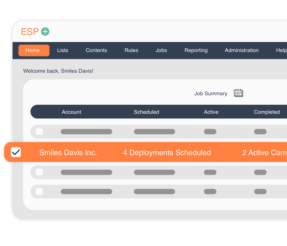 ESP dashboard