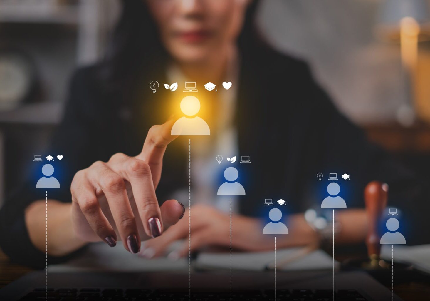 A,Businesswoman,Or,Human,Resources,Hr,Is,Searching,For,A