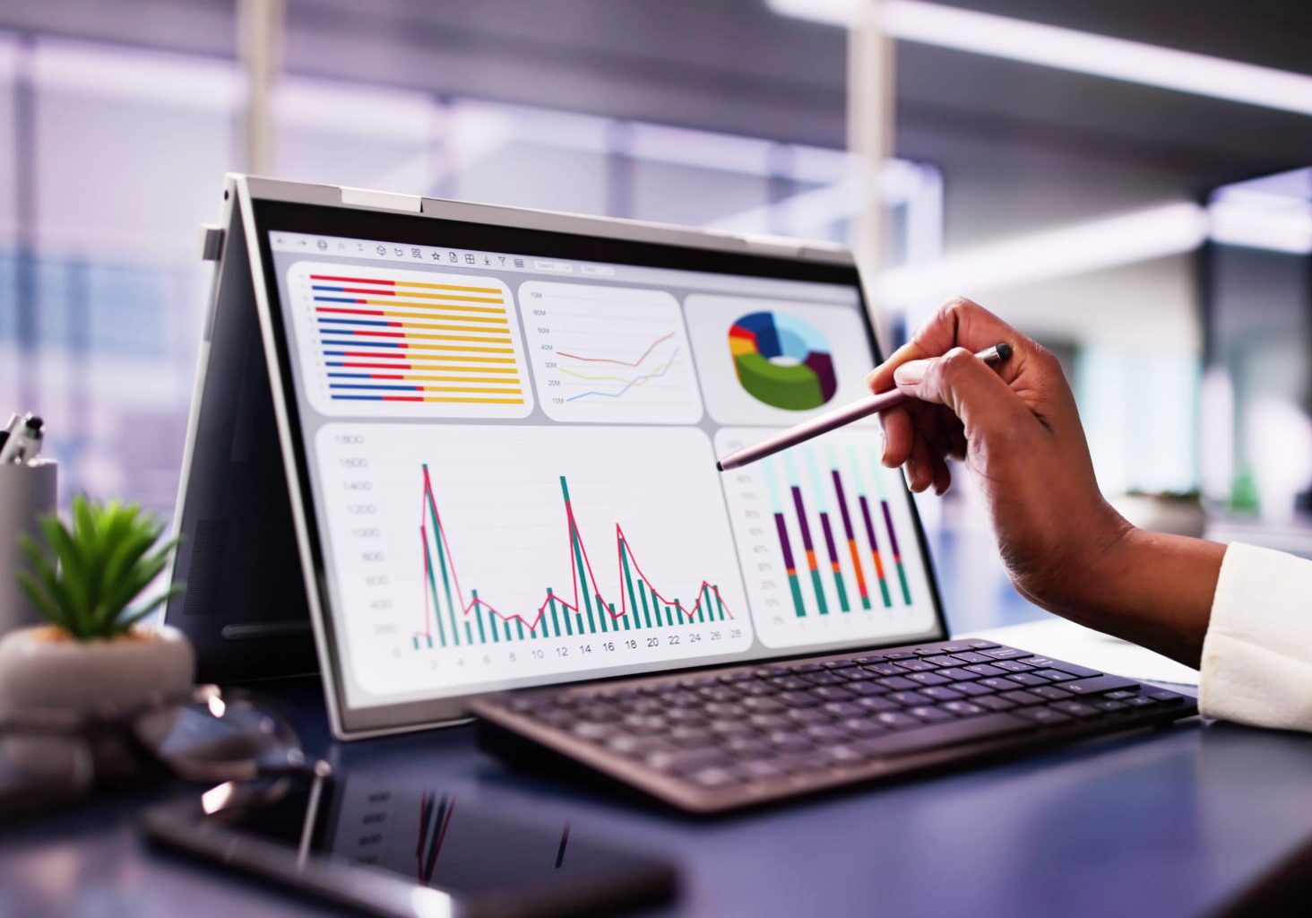African,American,Woman,Analyzing,Financial,Data,On,Laptop,Screen,In African,American,Woman,Analyzing,Financial,Data,On,Laptop,Screen,In